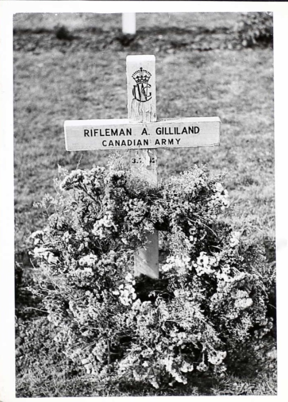 Temporary grave marker