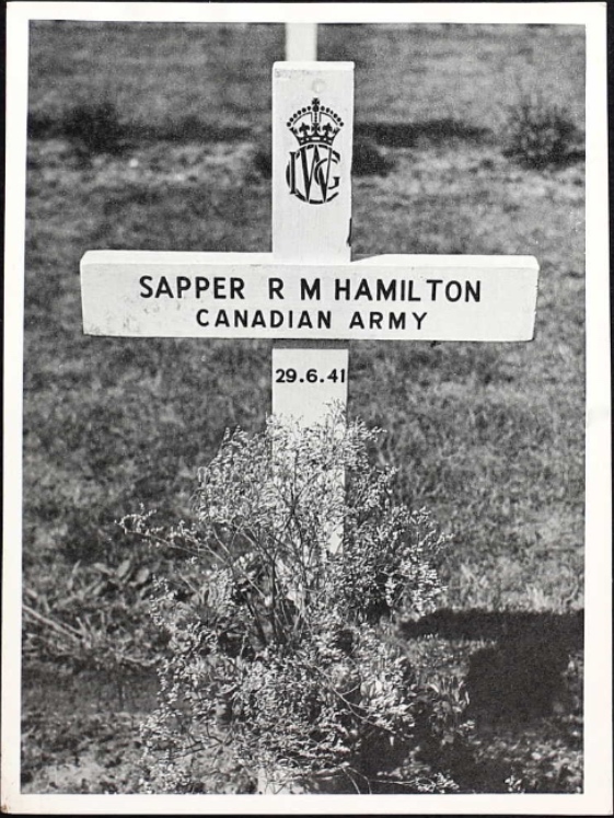 Temporary grave marker