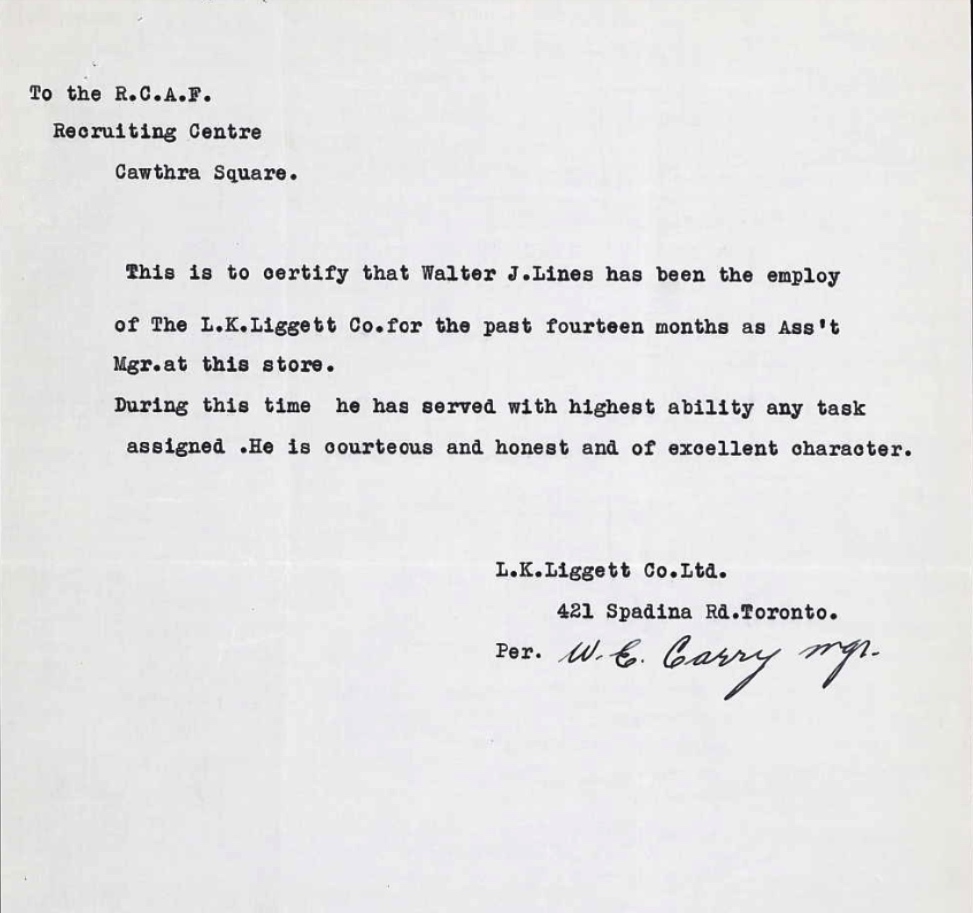 Letter of recommendation