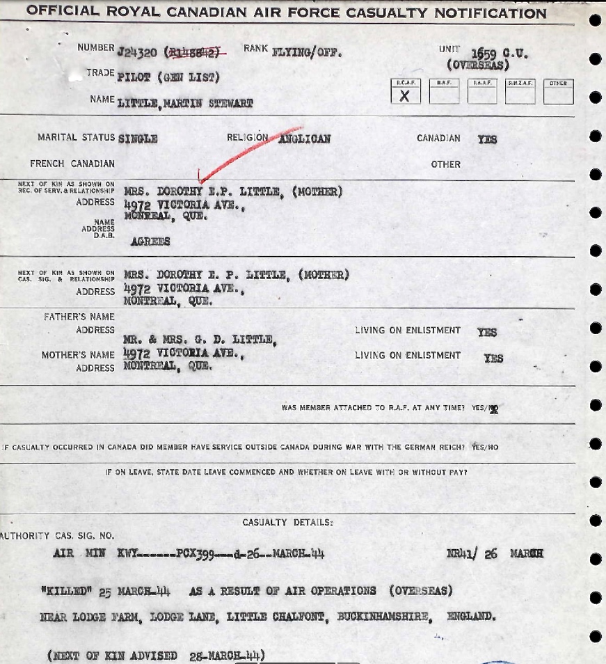 Notification of death