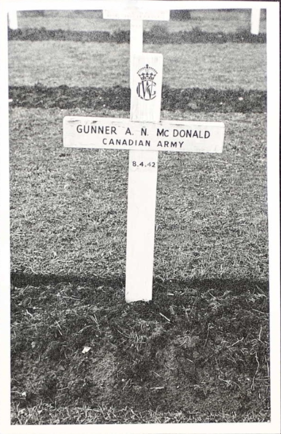 Temporary grave marker