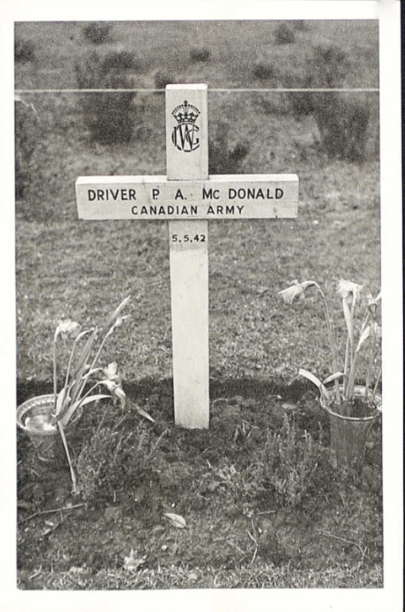 Temporary grave marker