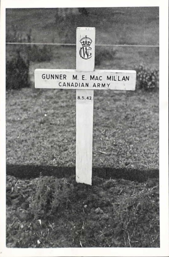 Temporary grave marker