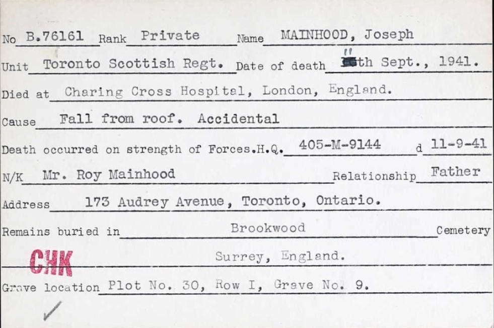 Circumstances of death registers