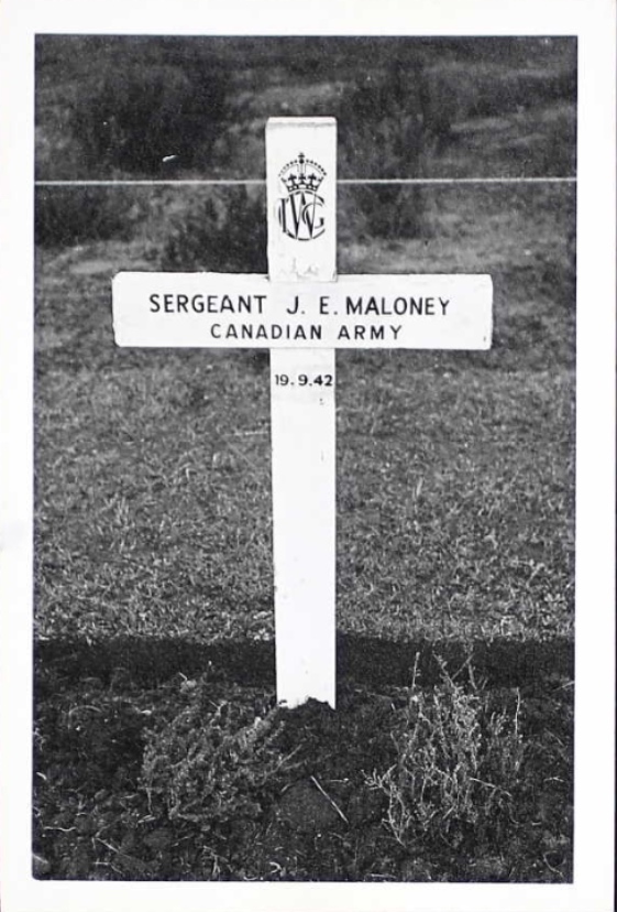 Temporary grave marker