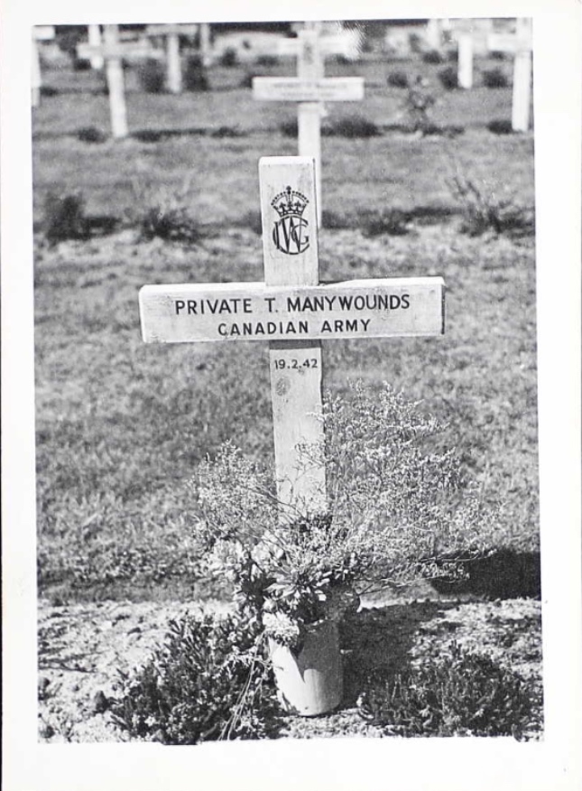 Temporary grave marker