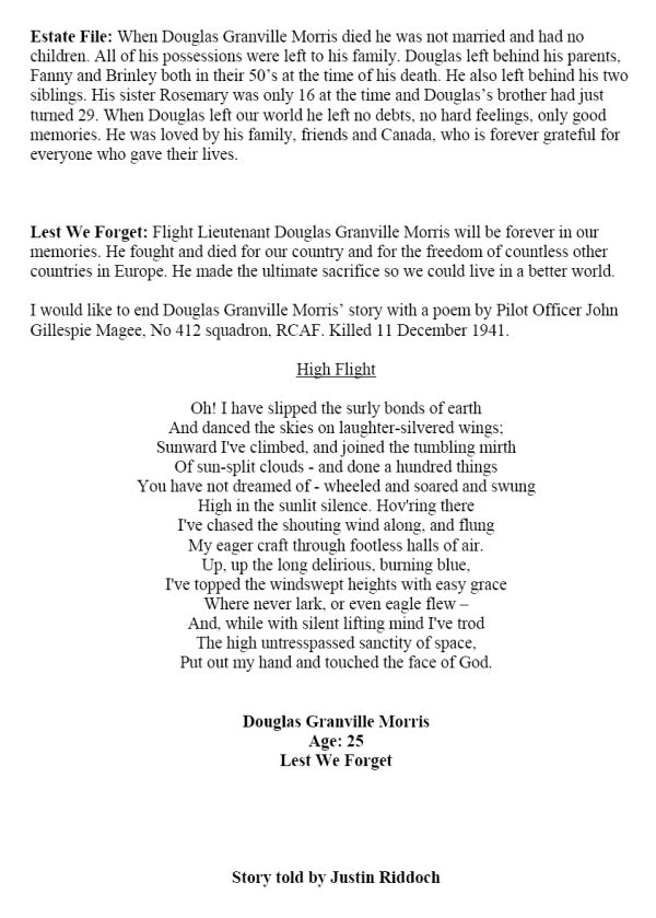 Oakville Remembers Biography (Page 3)