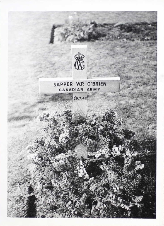 Temporary grave marker