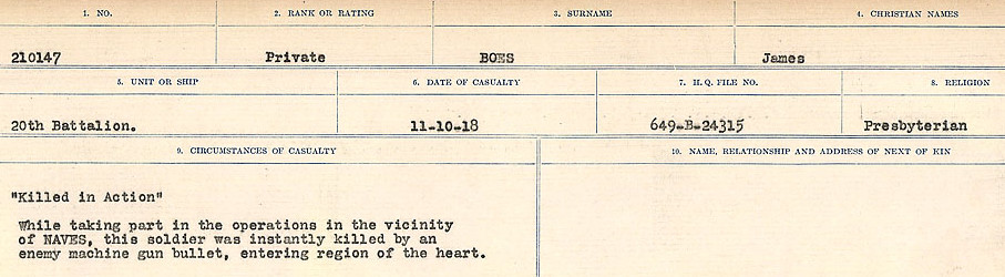 Circumstances of Death Registers