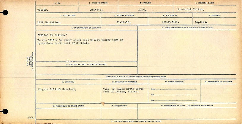 Circumstances of Death Registers