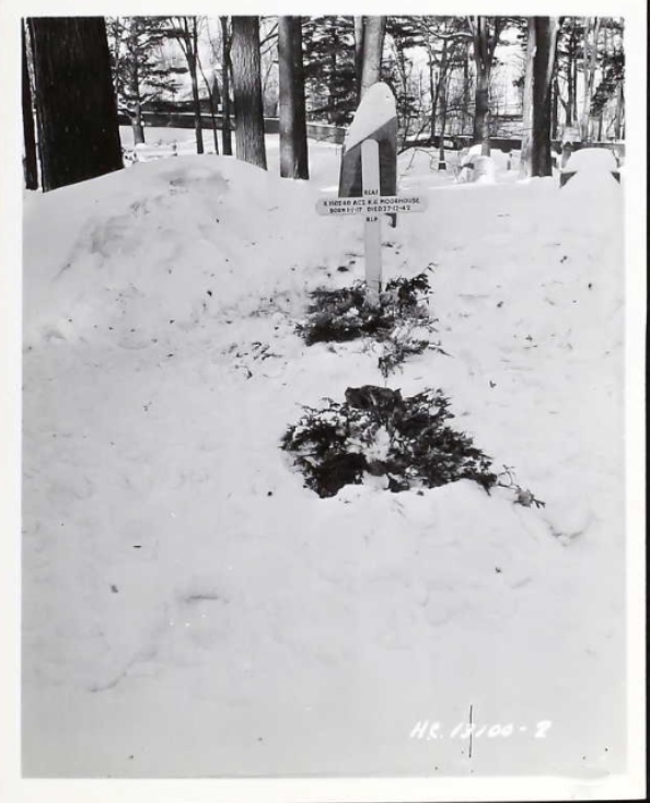 Temporary grave marker