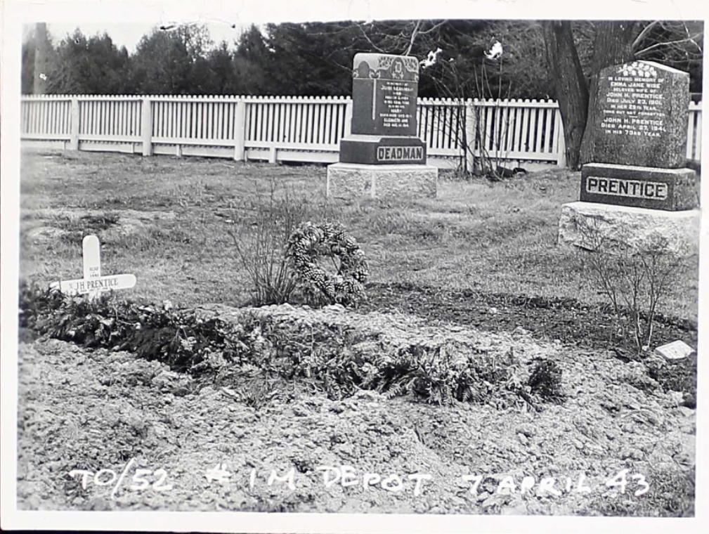 Temporary grave marker
