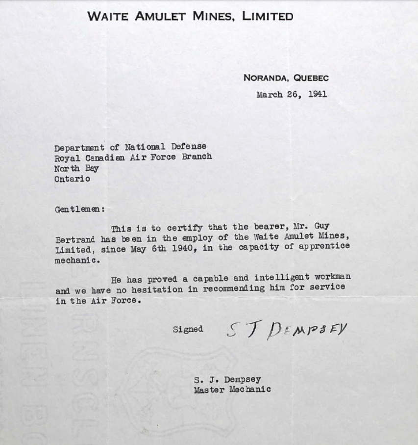 Letter of recommendation