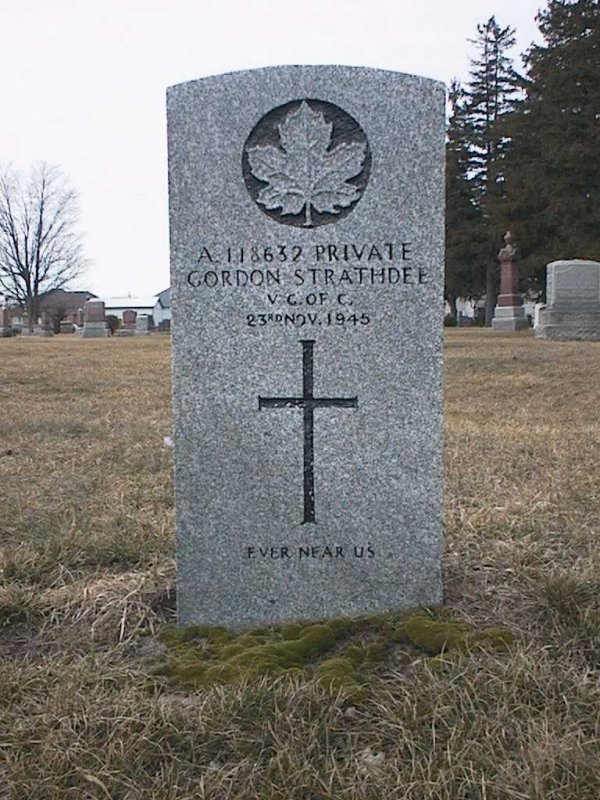 Gravemarker for Gordon Strathdee