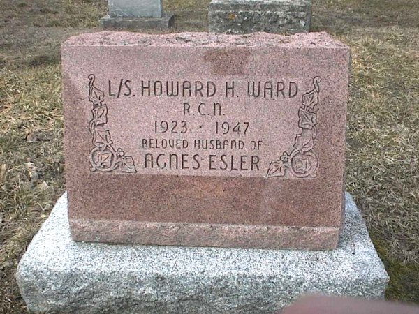 Gravemarker for Howard Hartnel Ward