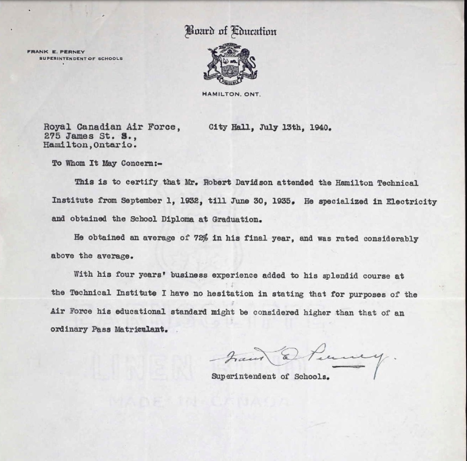 Letter of recommendation