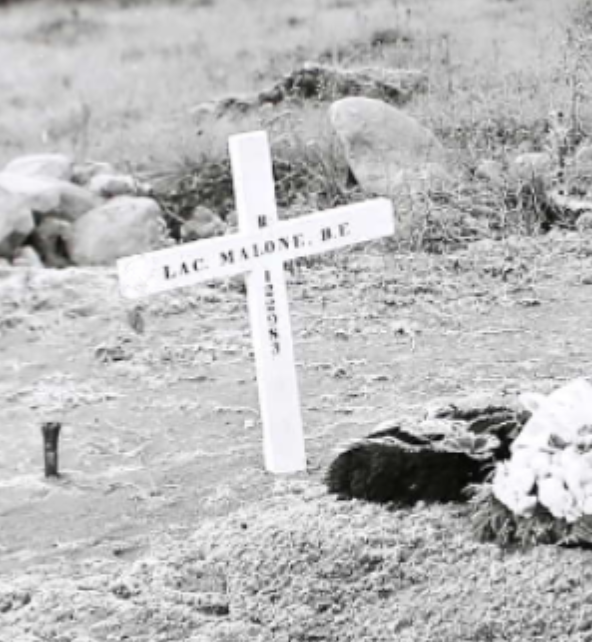 Temporary grave marker