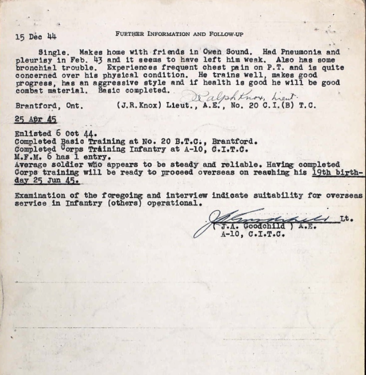 Personnel Selection Form