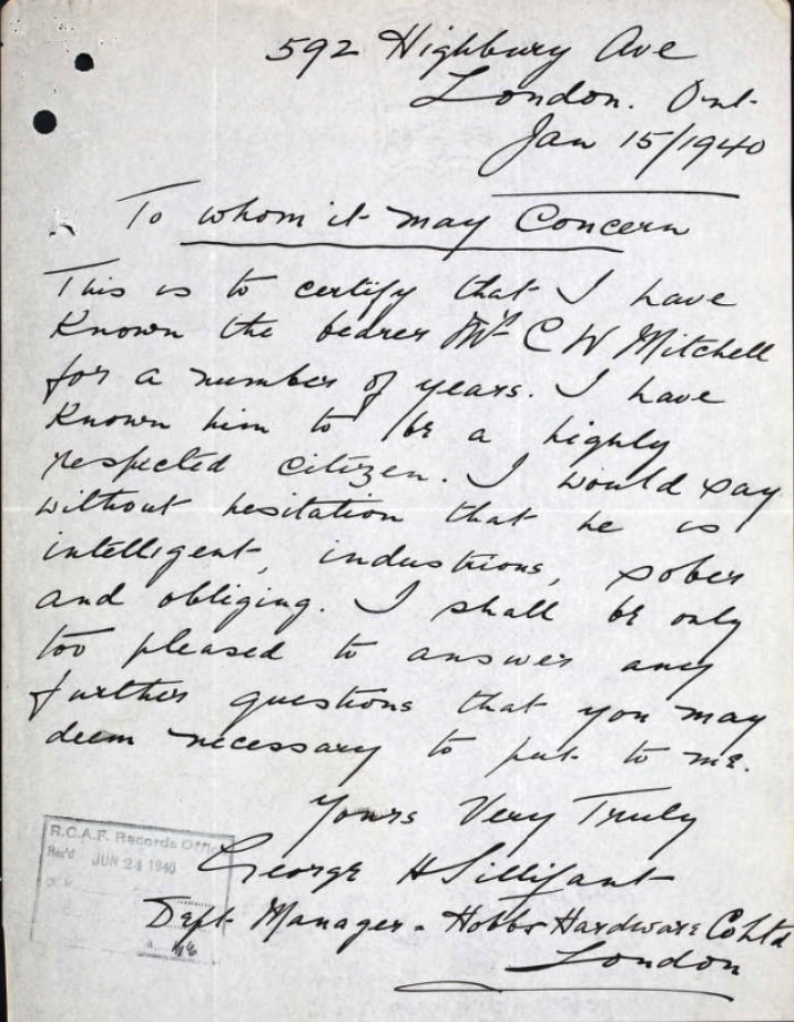 Letter of recommendation