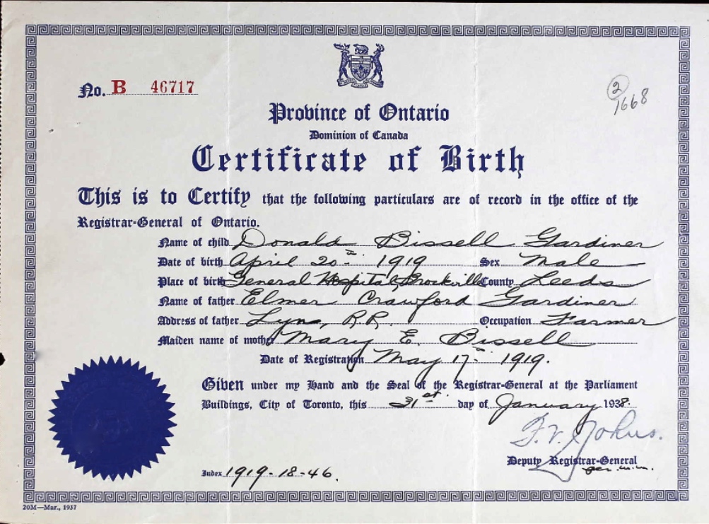 Birth Certificate