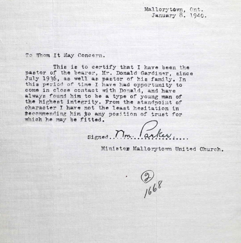 Letter of recommendation