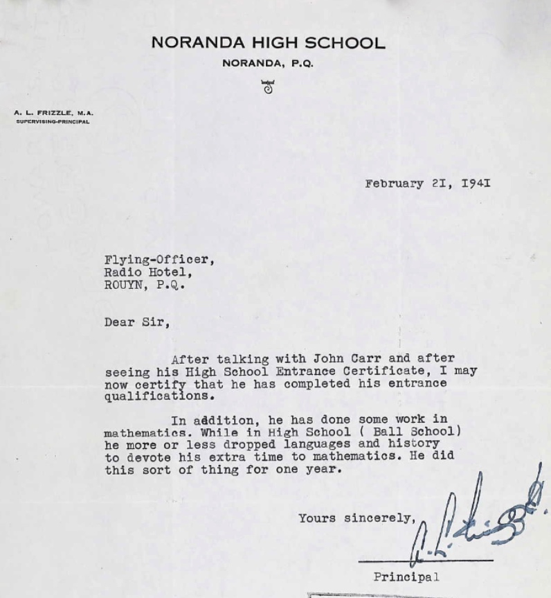 Letter of recommendation