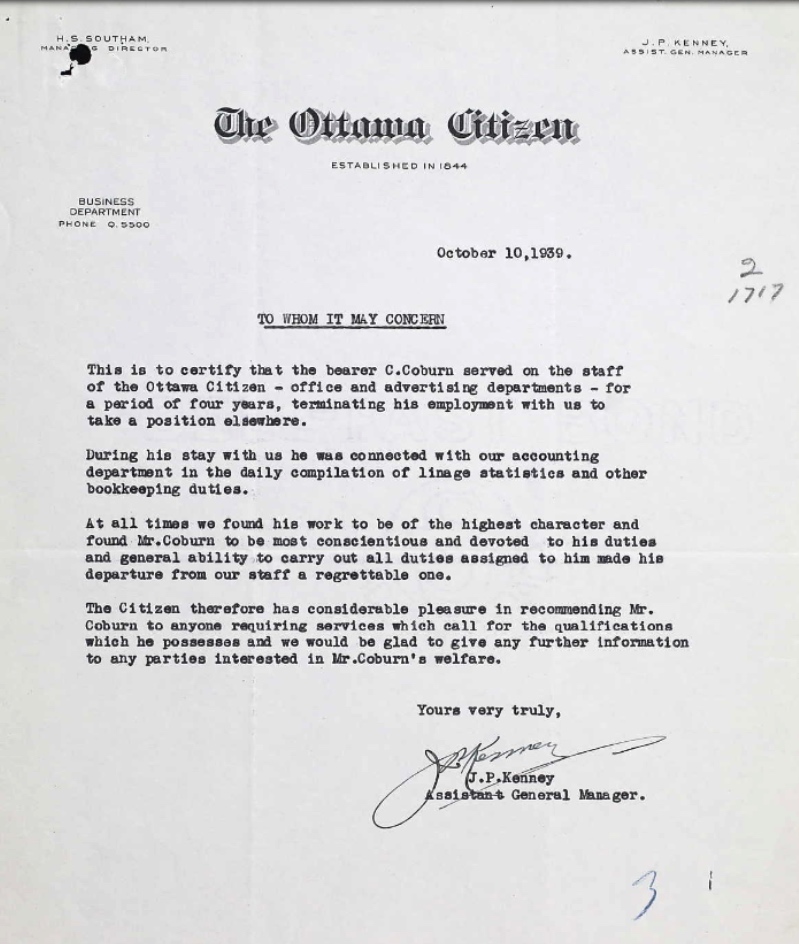 Letter of recommendation