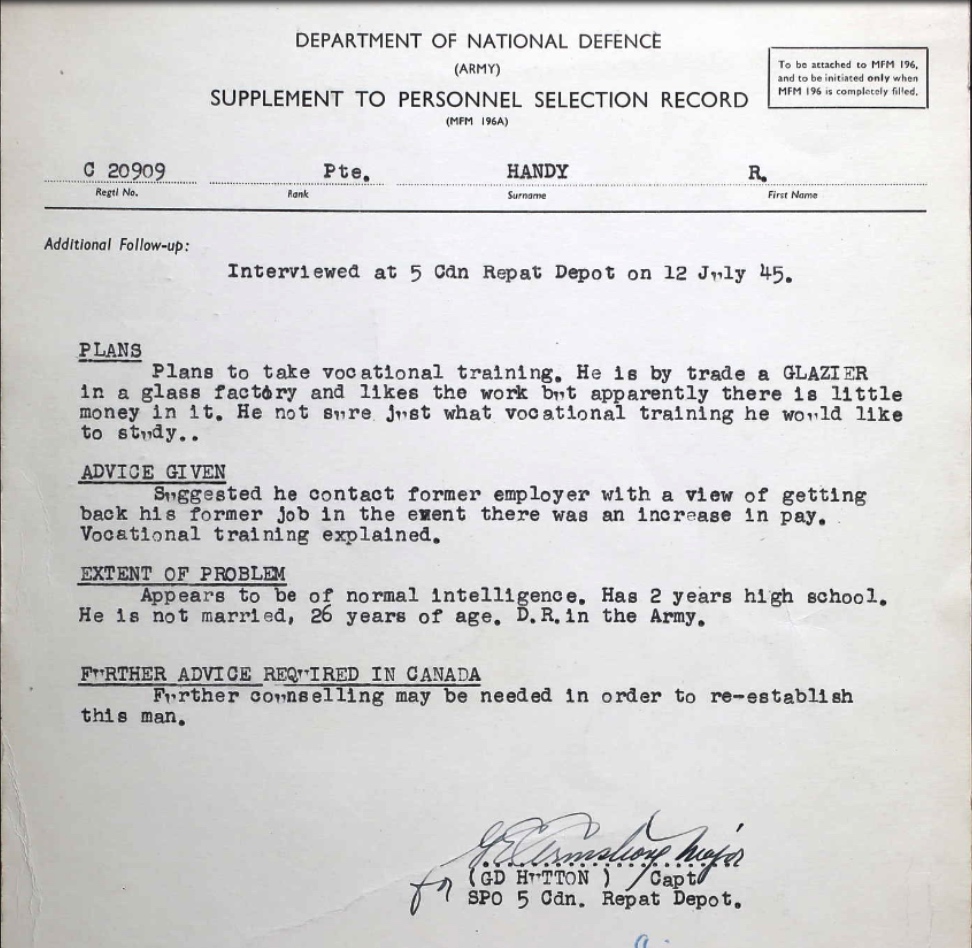 Personnel Selection Form