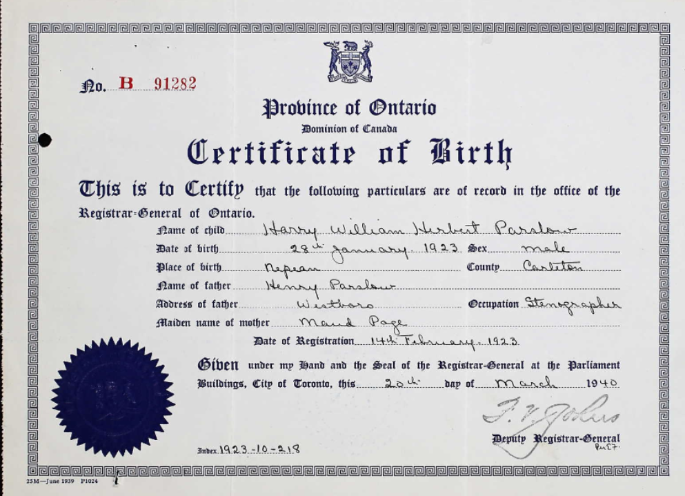 Birth Certificate