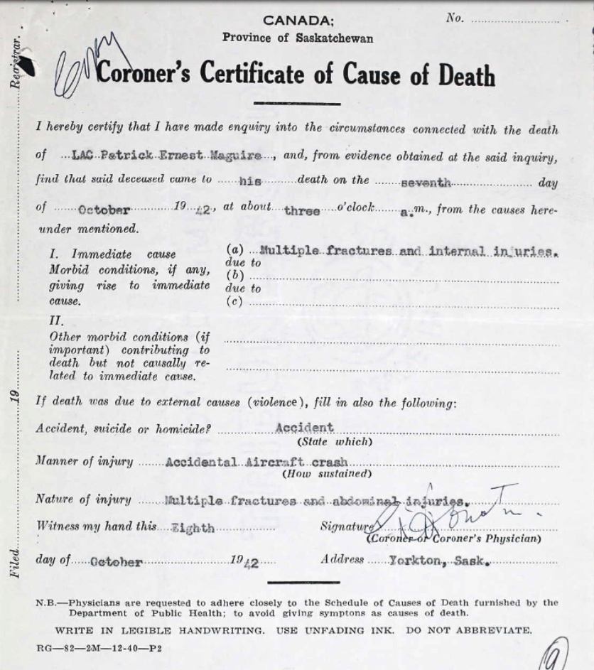 Death Certificate