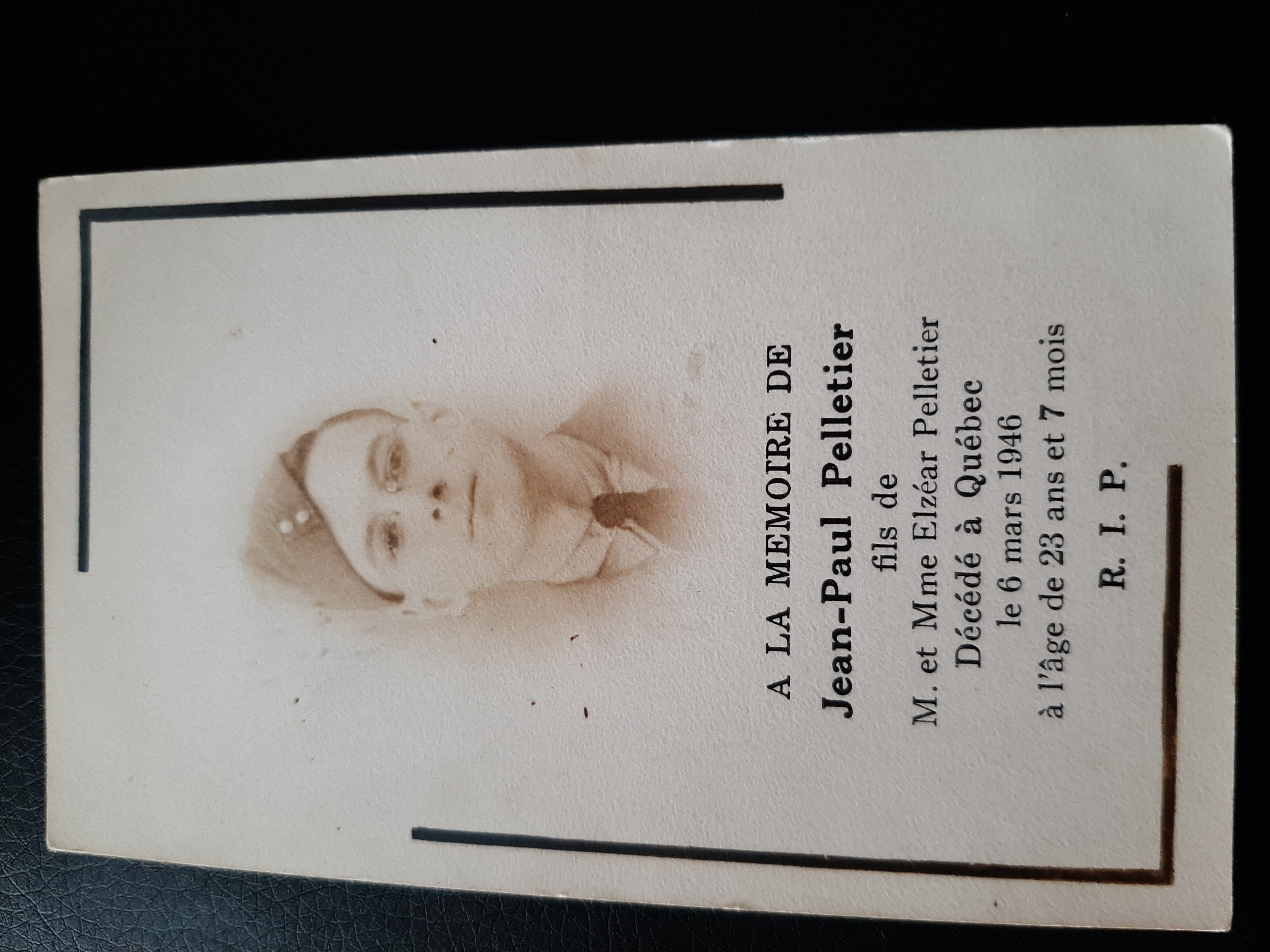 Photo of Funeral card
