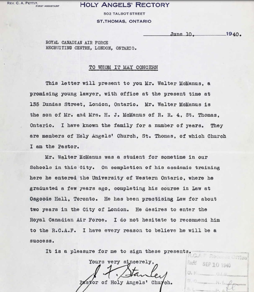 Letter of recommendation