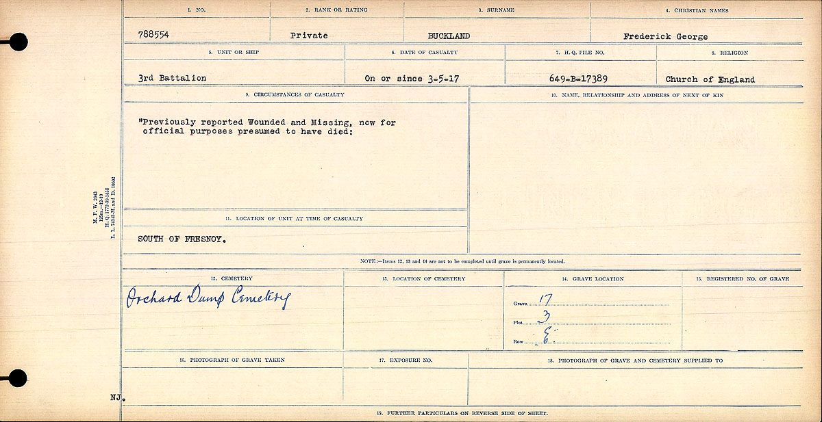 Circumstances of death registers