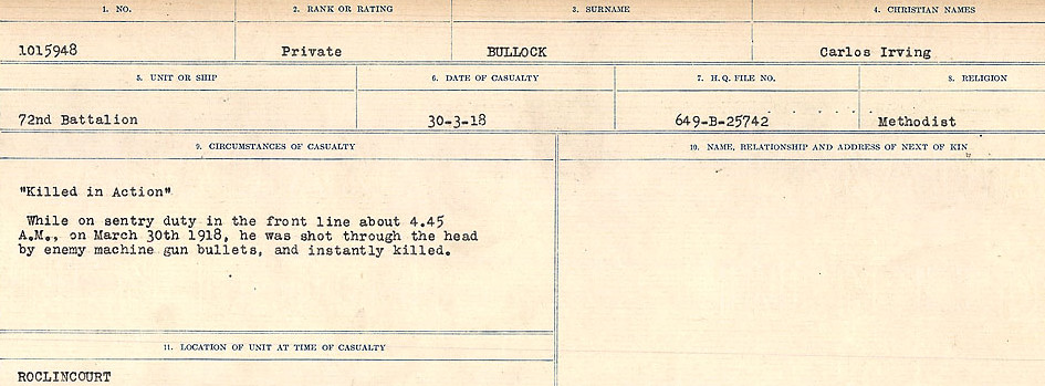 Circumstances of Death Registers