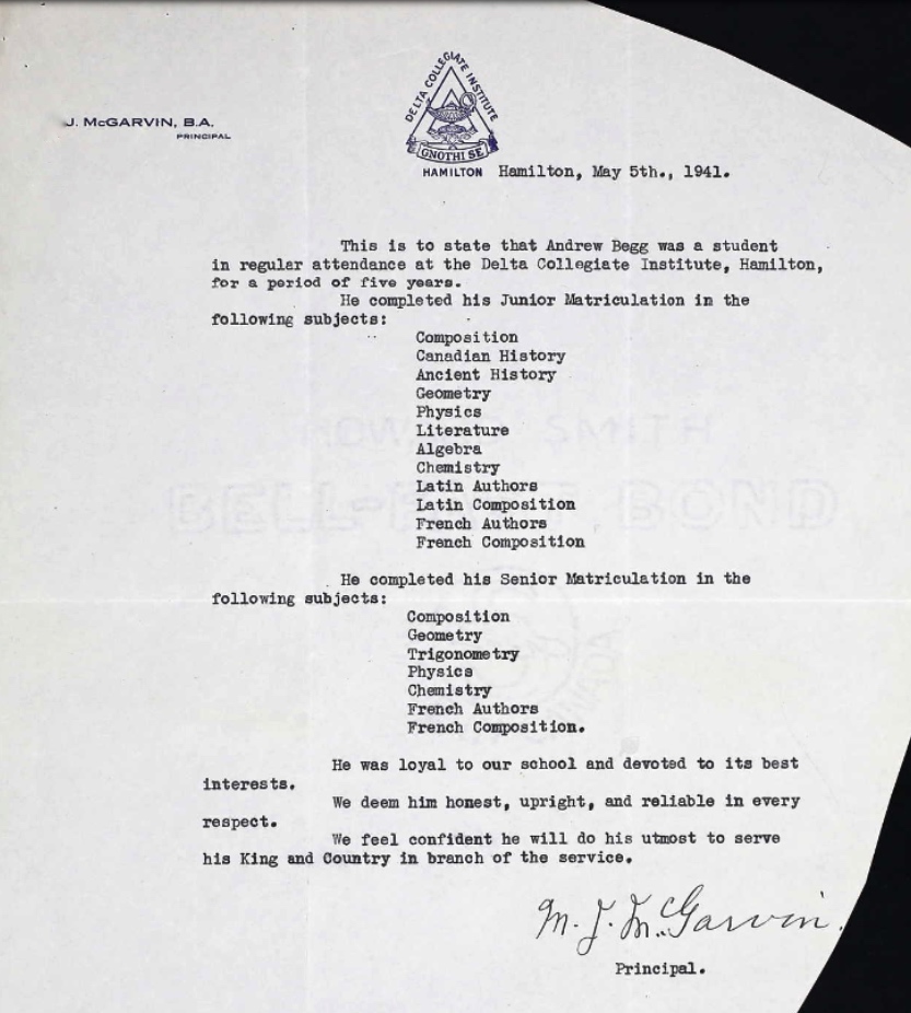 Letter of recommendation