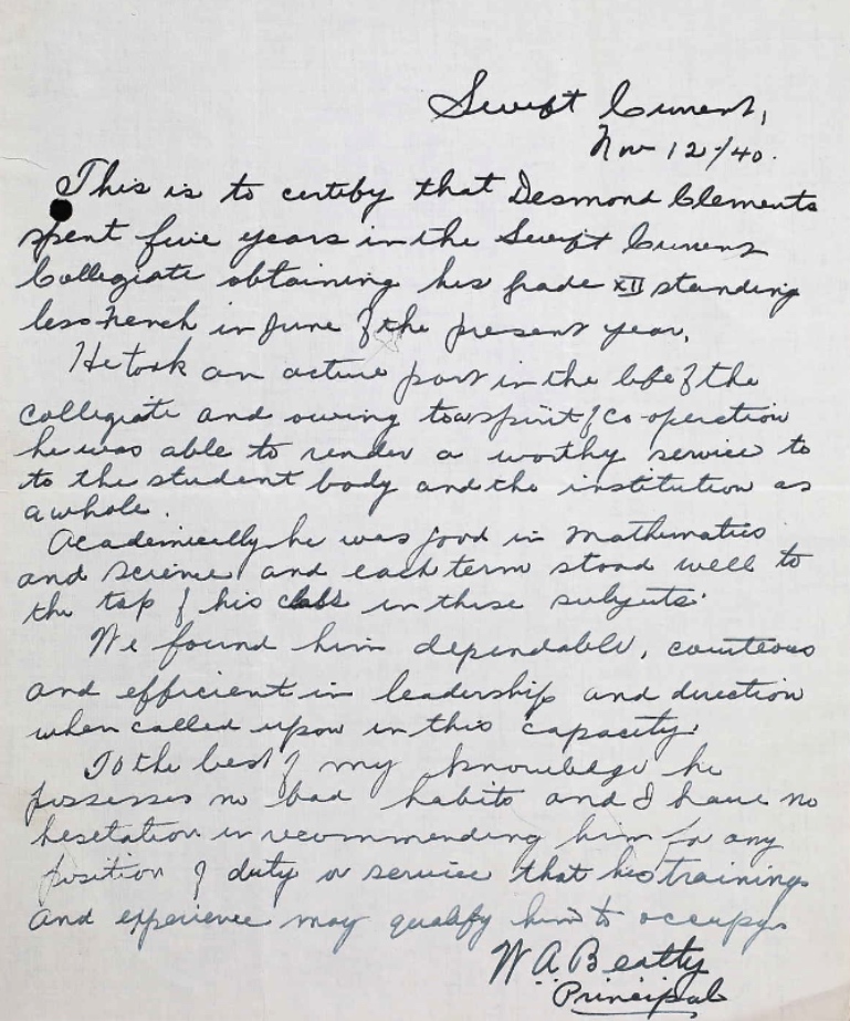 Letter of recommendation