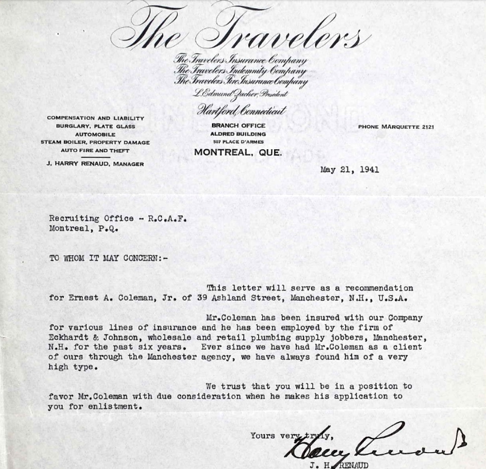 Letter of recommendation