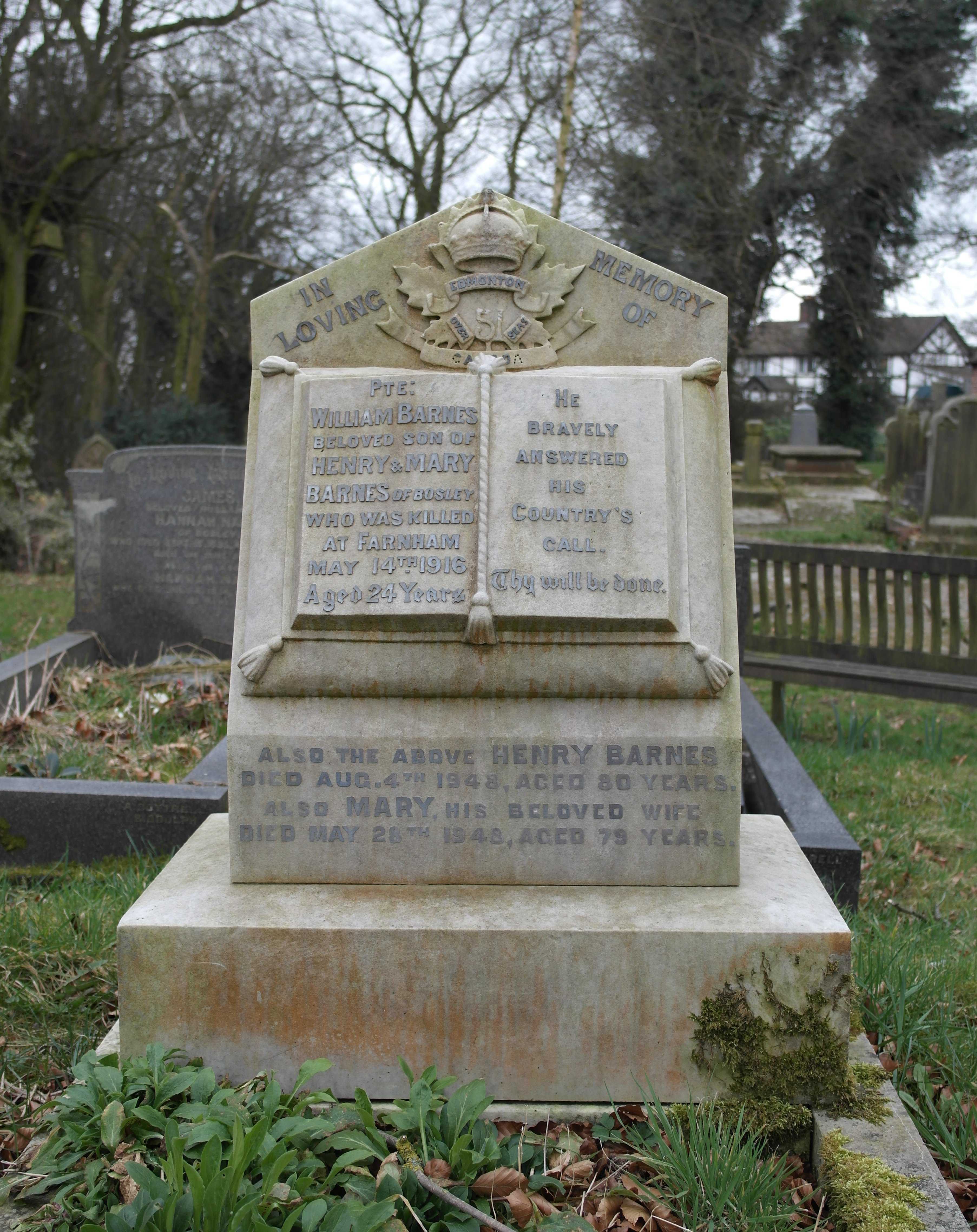 Grave marker