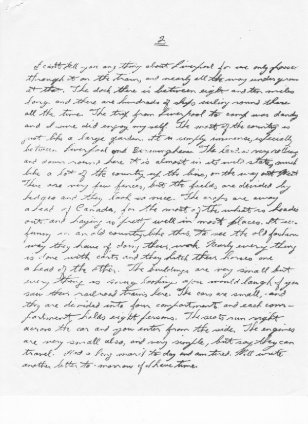 Letter from R. L. Taylor Page 2