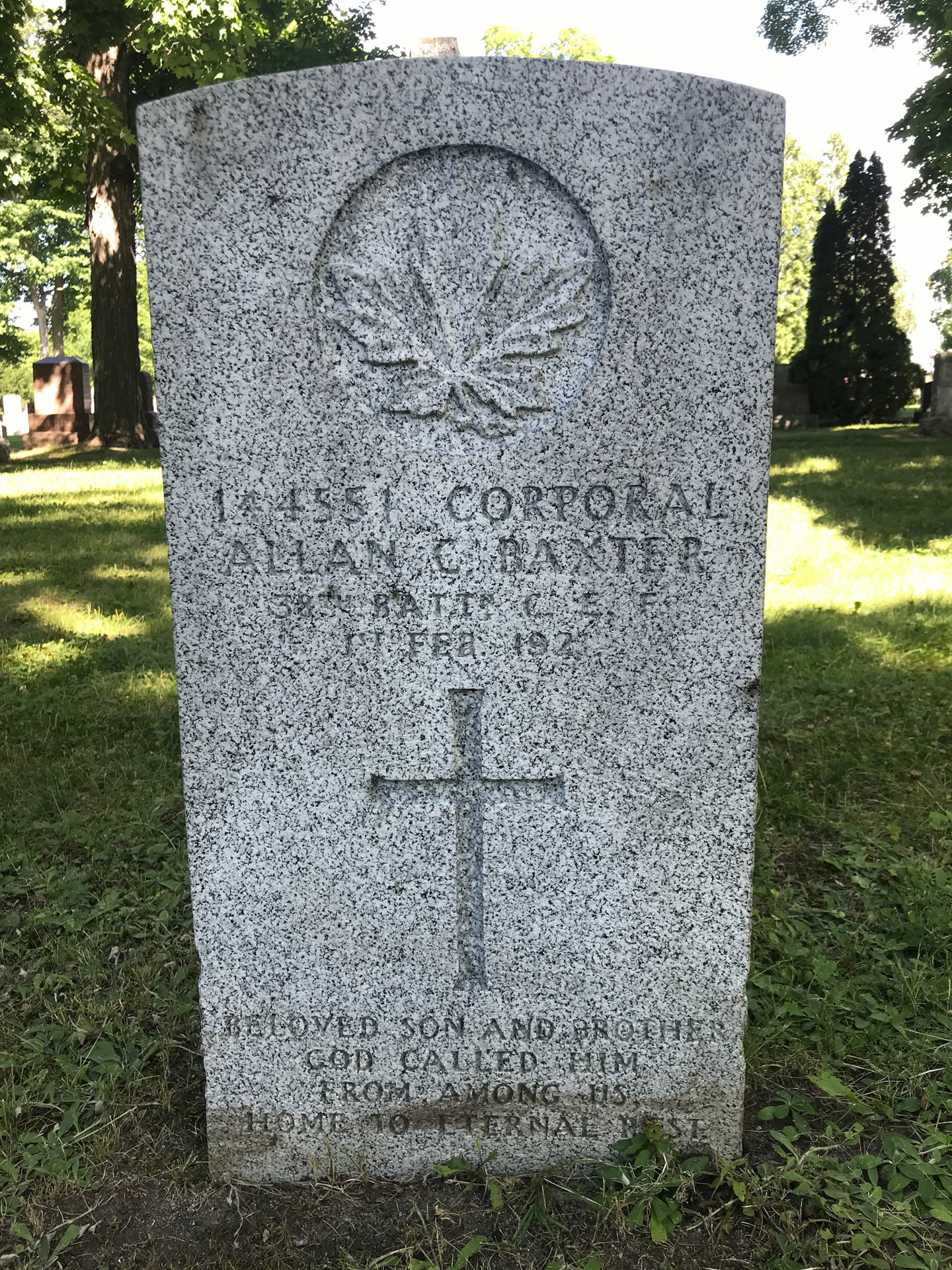 Grave marker