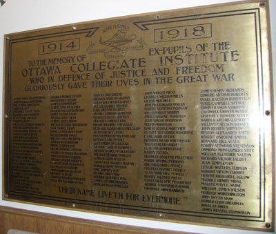 Roll of honour