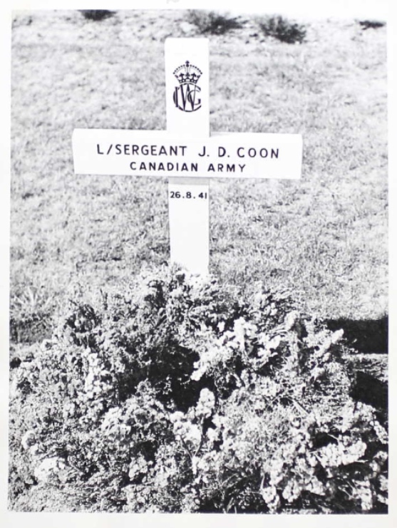 Temporary grave marker