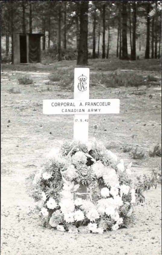 Temporary grave marker
