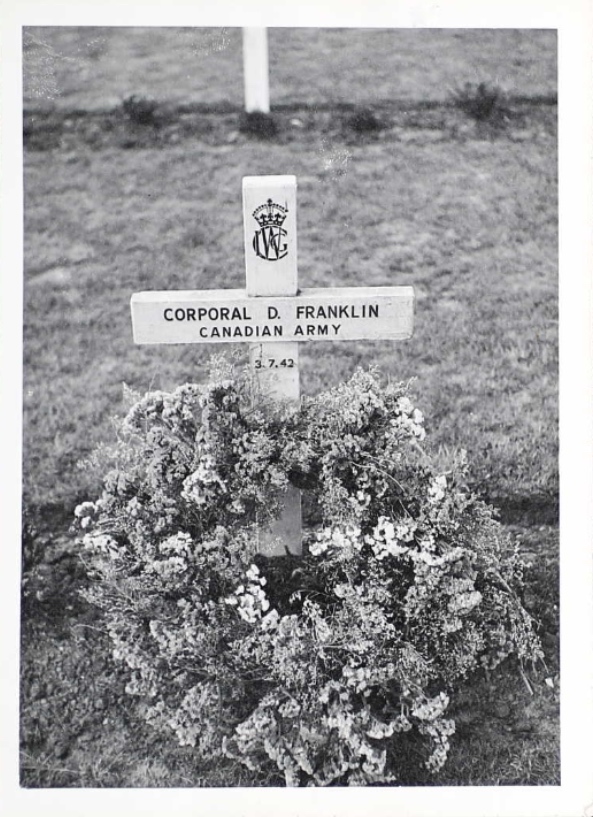 Temporary grave marker