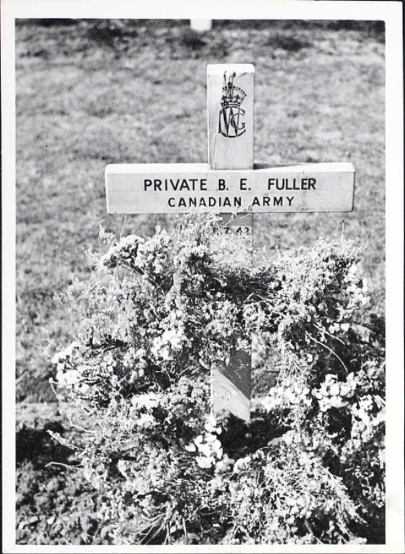 Temporary grave marker
