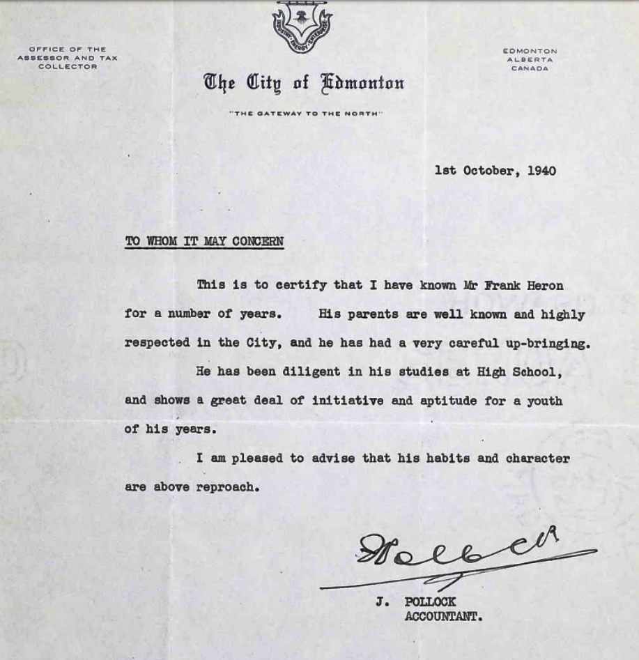 Letter of recommendation