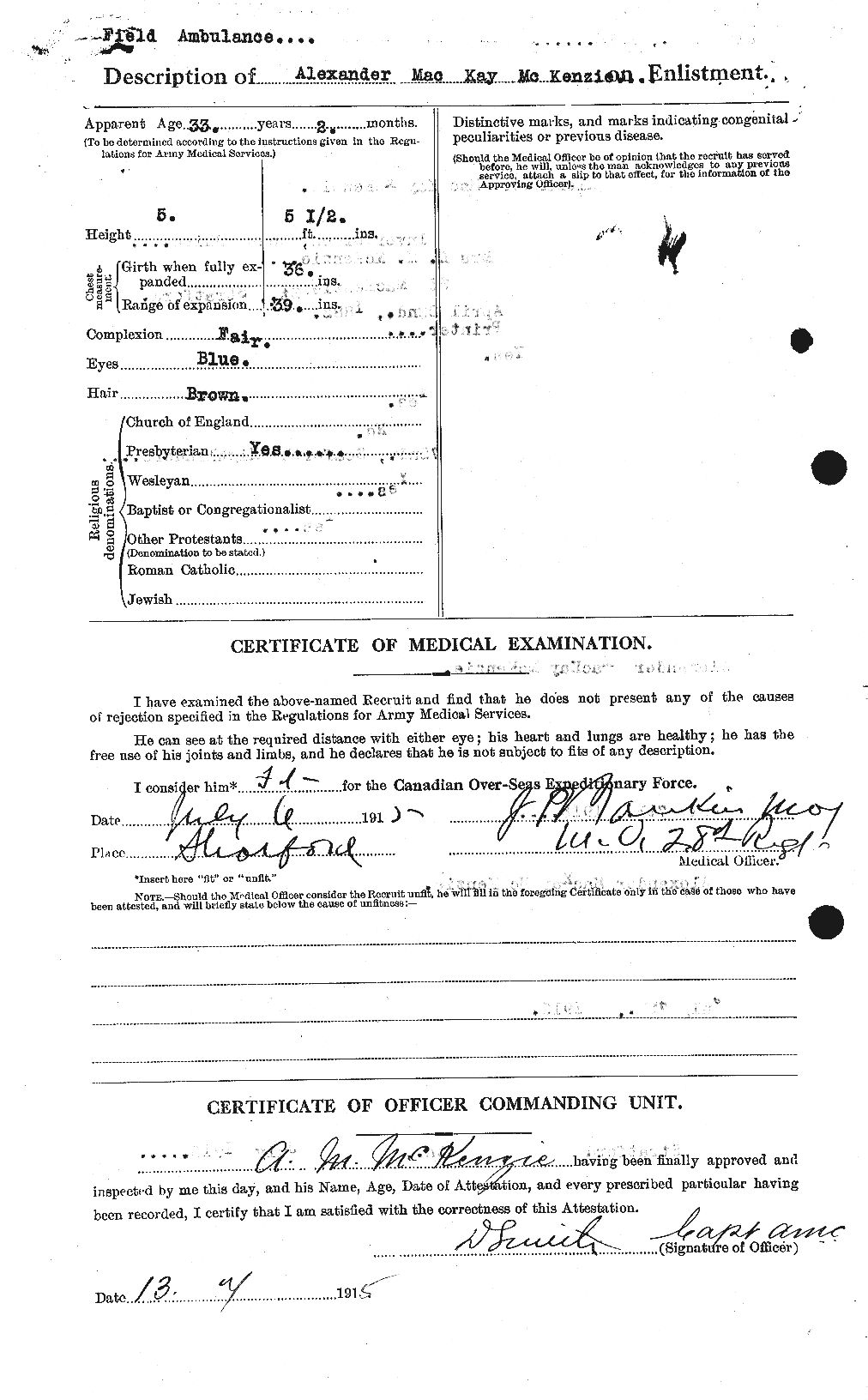 Documents d'attestation