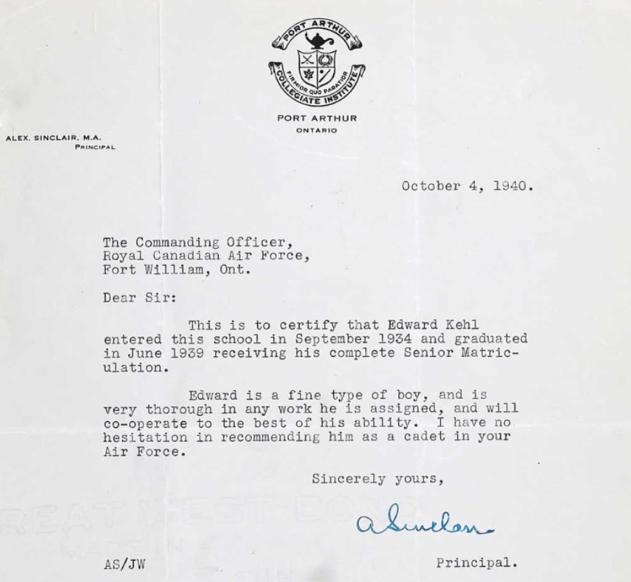 Letter of recommendation