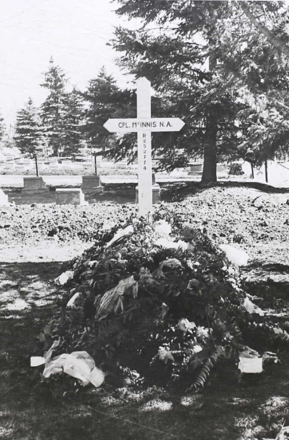 Temporary grave marker