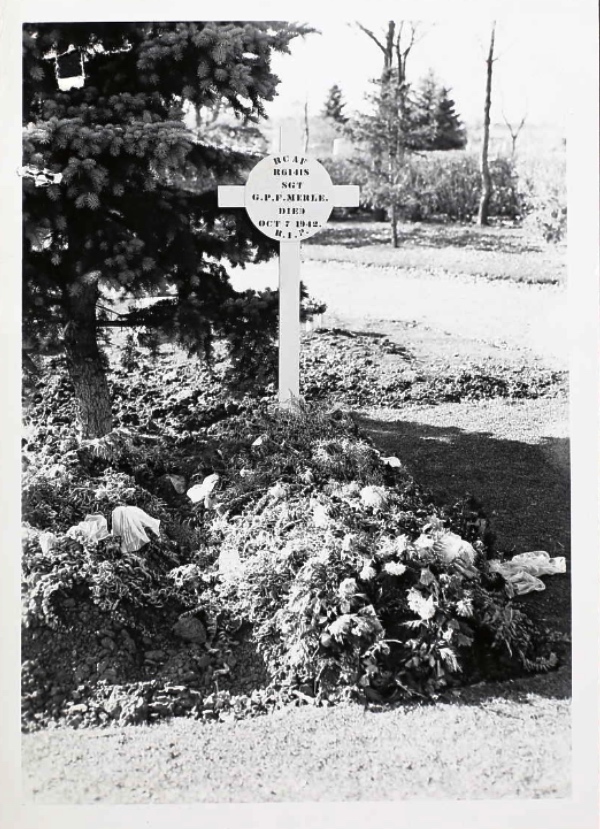 Temporary grave marker